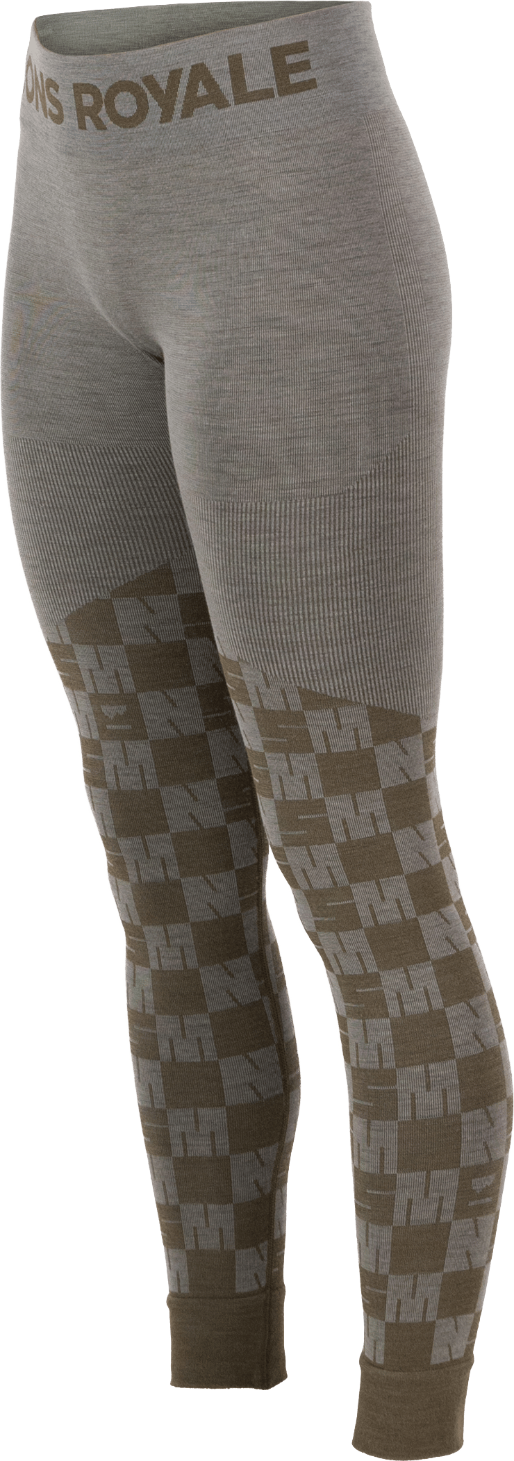 Mons Royale Women's Ascender Merino Seamless Legging Dried Sage/Dark Olive