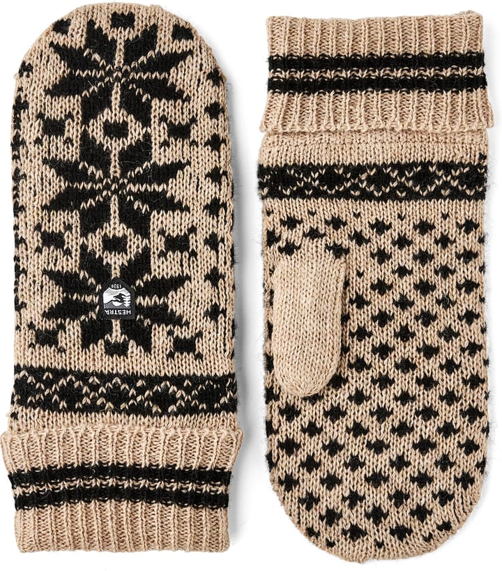 Hestra Kids' Nordic Junior - Mitt Beige/Black Hestra