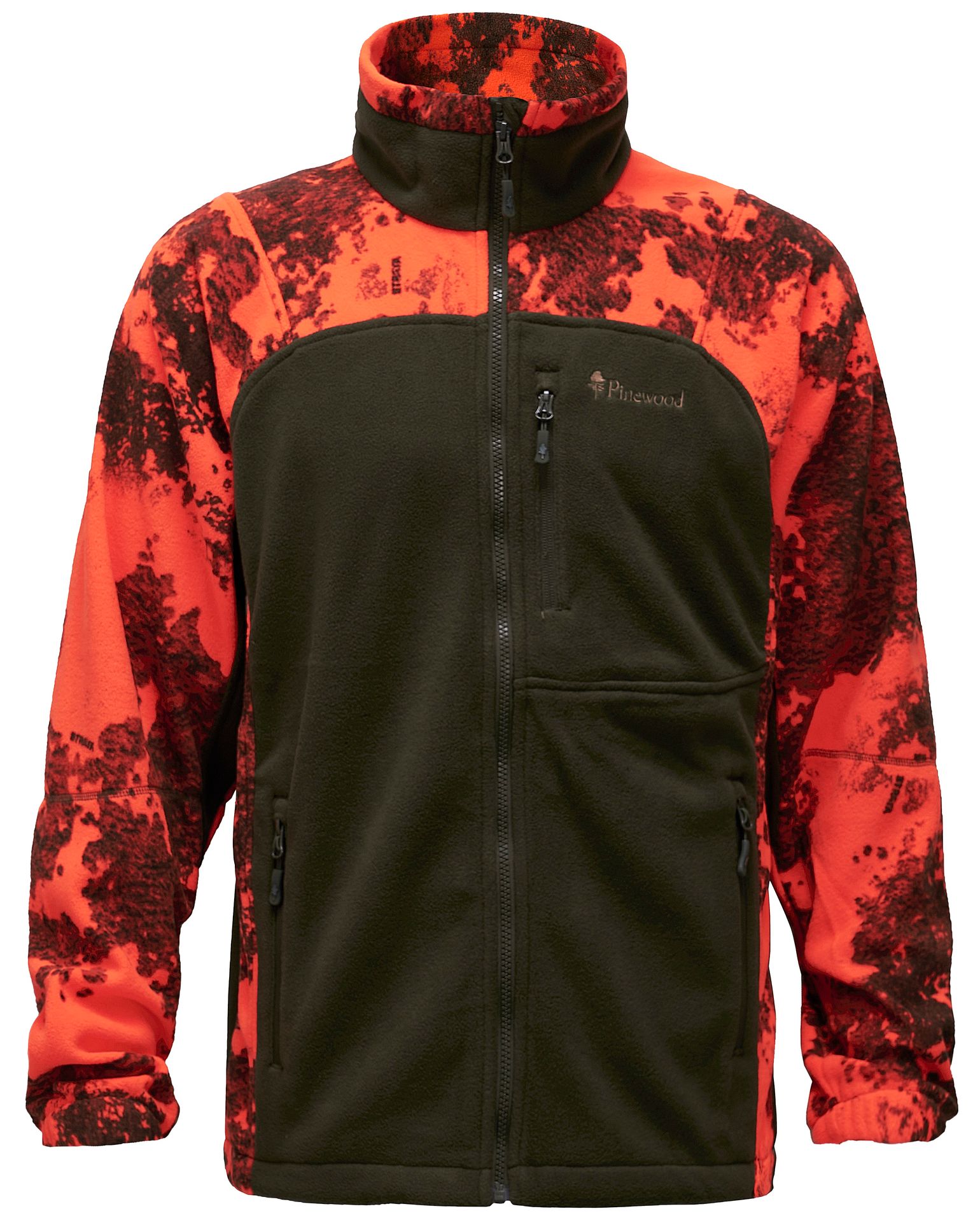 Pinewood Men's Oviken Fleecejacket Strata Blaze/H.Green
