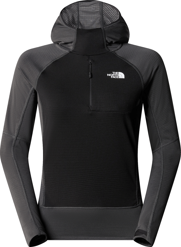 The North Face Women's Bolt Polartec Power Grid Pull-On Jacket Asphalt Grey/TNF Black The North Face