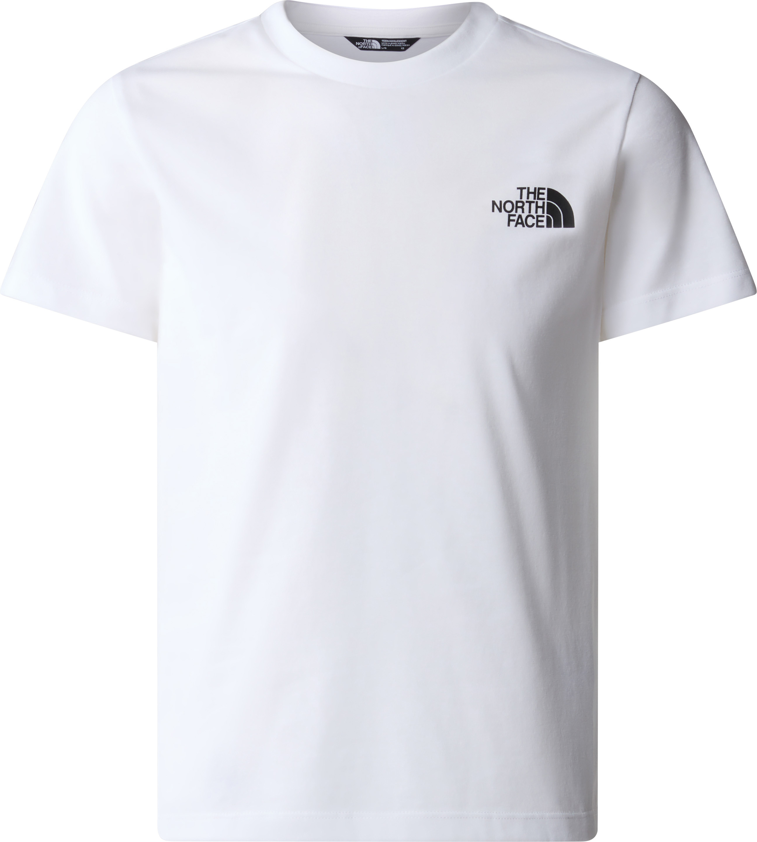 The North Face Teens' Simple Dome T-Shirt TNF White T-shirts XS