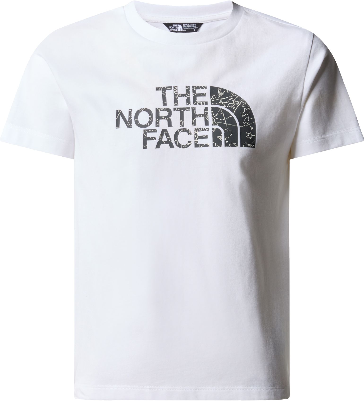 The North Face B S/S Easy Tee TNF White/Asphalt Grey