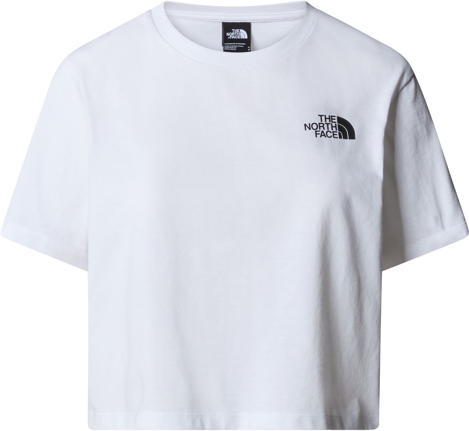 The North Face W Cropped Simple Dome Tee TNF White