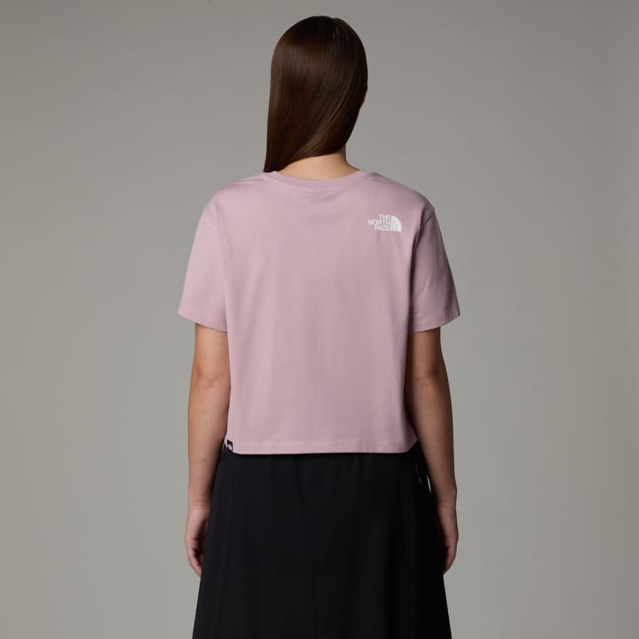 The North Face Women's Cropped Simple Dome T-Shirt Metal Pink The North Face The North Face Women's Cropped Simple Dome T-Shirt Metal Pink The North Face