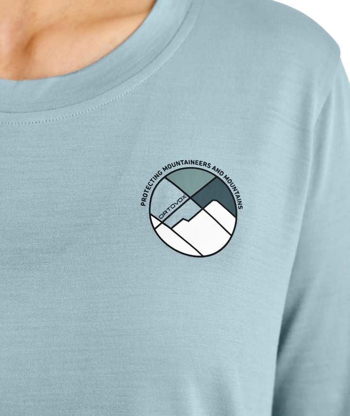 Ortovox 140 Cool Round Landscape Ts W Glacier Grey Ortovox