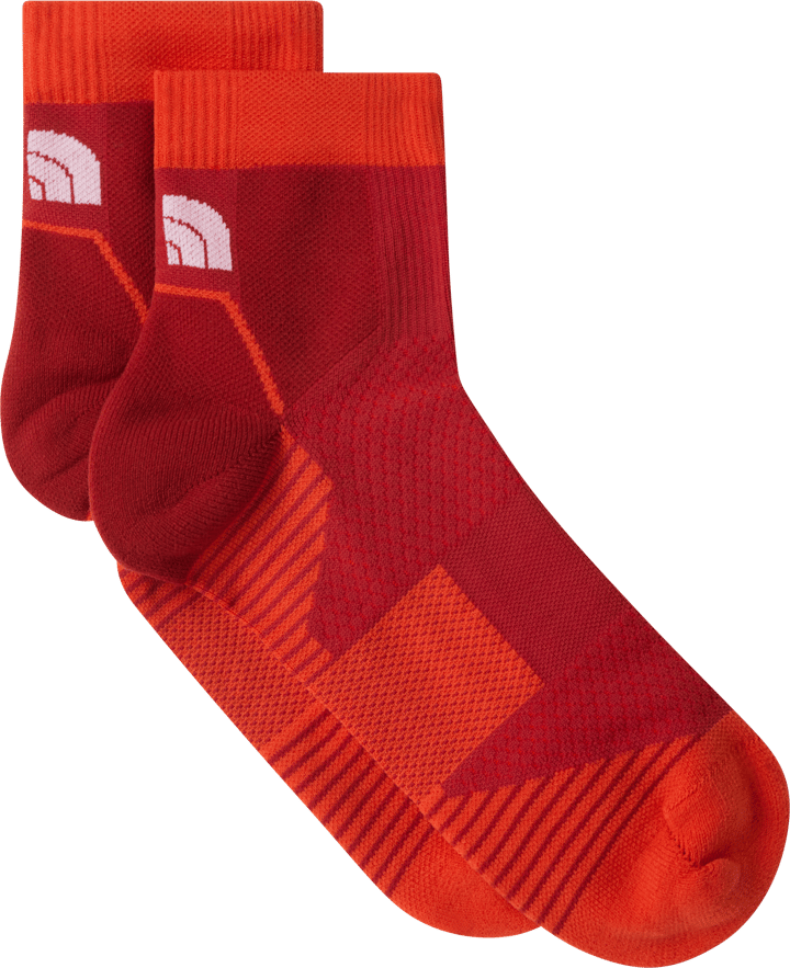 The North Face Trail Run Quarter Socks Iron Clay/lava Red The North Face