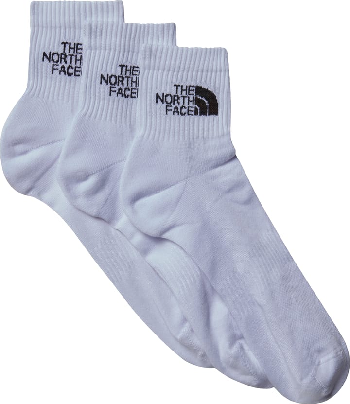 The North Face Multi Sport Cush Quarter Sock 3p TNF White The North Face