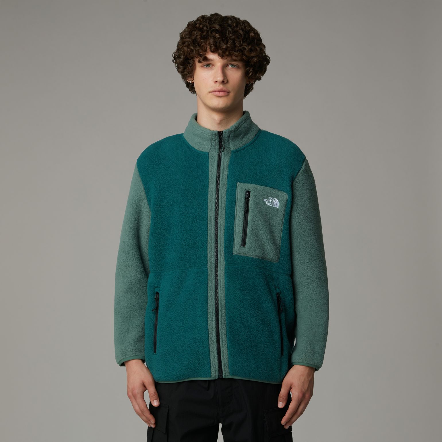The North Face Men's Yumiori Full Zip Deep Nori/Duck Green/TNF Black