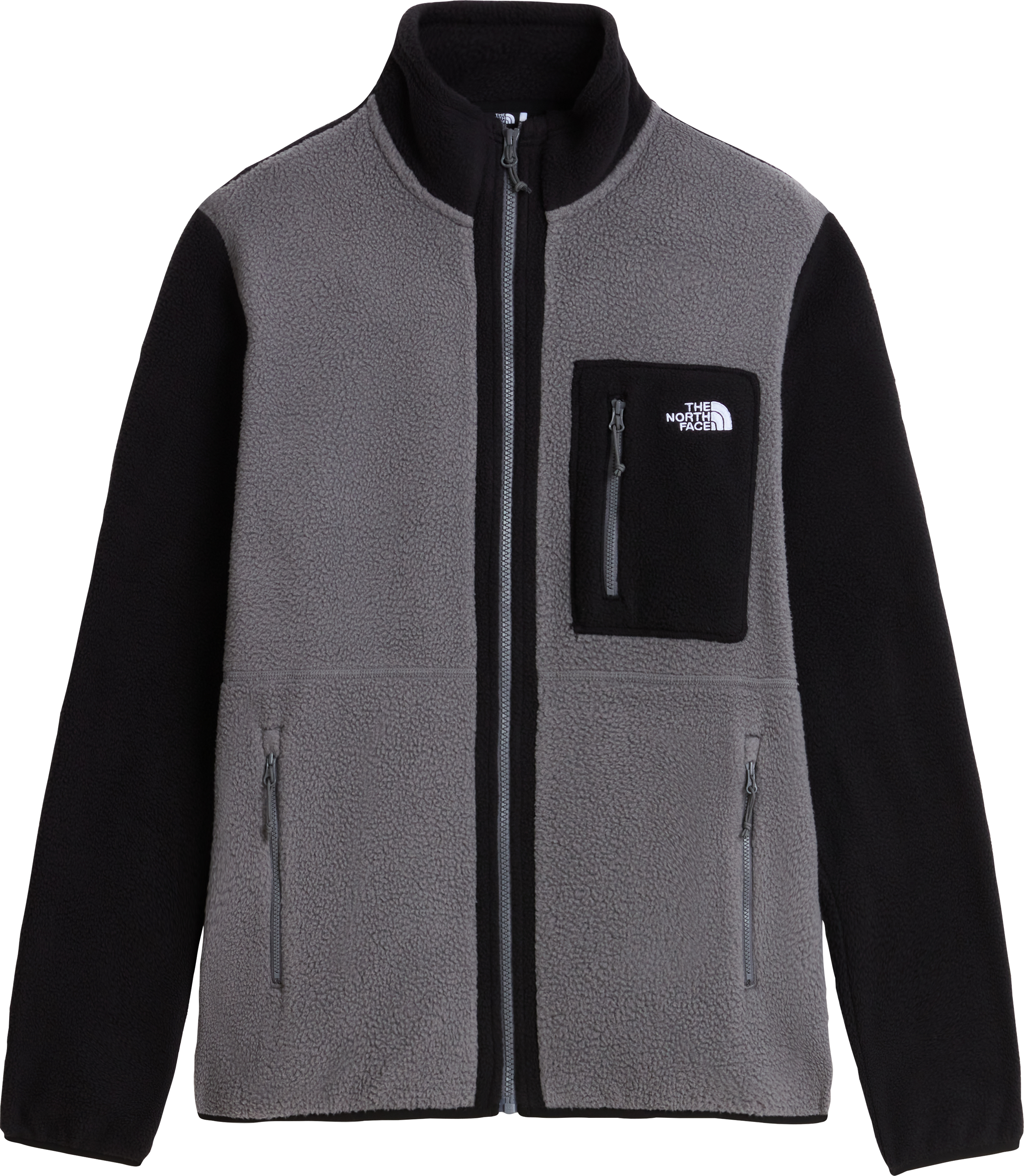 The North Face Men's Yumiori Full Zip Smoked Pearl/TNF Black Välikerrospuserot S