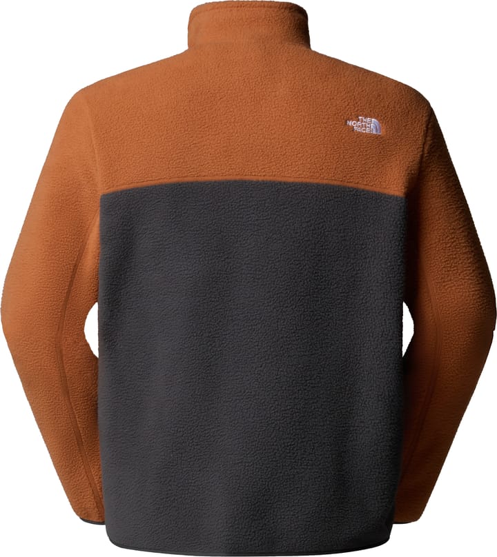 The North Face Men's Yumiori 1/4 Zip Fleece Jacket Asphalt Grey/Burnt Umber The North Face