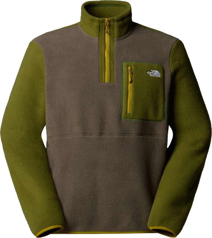 The North Face Men's Yumiori 1/4 Zip Fleece Jacket New Taupe Green/Woodland Green/Deep Dijon The North Face The North Face Men's Yumiori 1/4 Zip Fleece Jacket New Taupe Green/Woodland Green/Deep Dijon The North Face