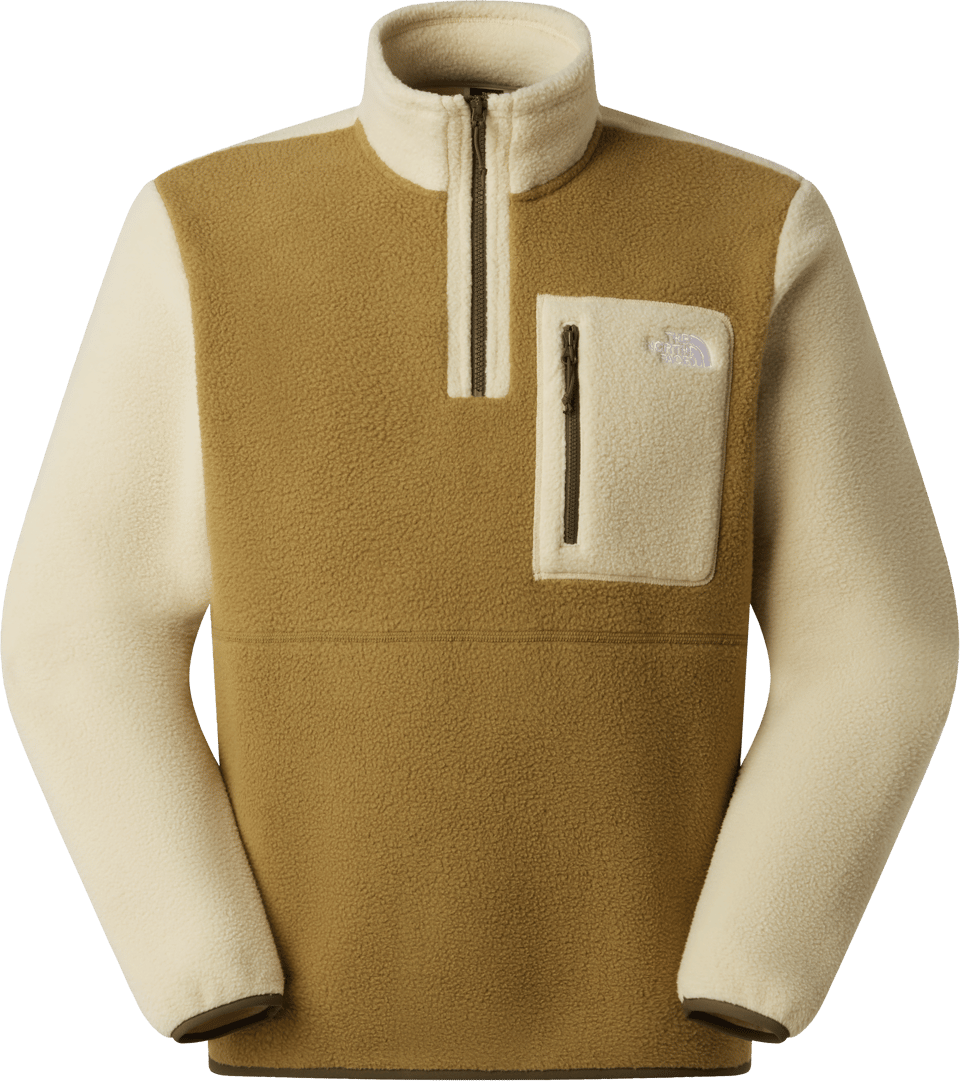 Men's Yumiori 1/4 Zip Fleece Jacket Cedar/Desert Stone/New Taupe Green