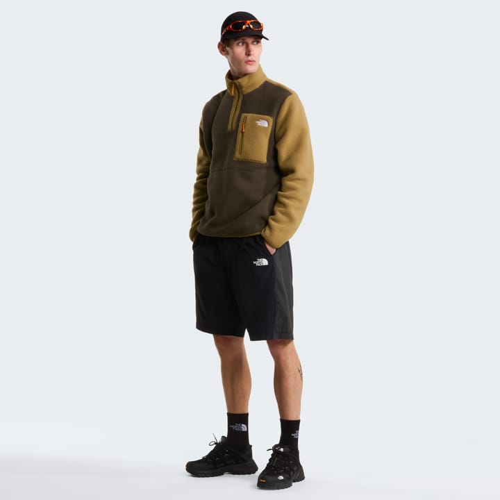 The North Face Men's Yumiori 1/4 Zip Fleece Jacket New Taupe Green/cedar/d The North Face