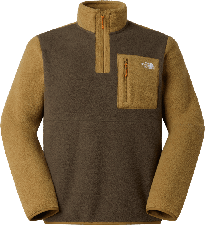 The North Face Men's Yumiori 1/4 Zip Fleece Jacket New Taupe Green/cedar/d The North Face