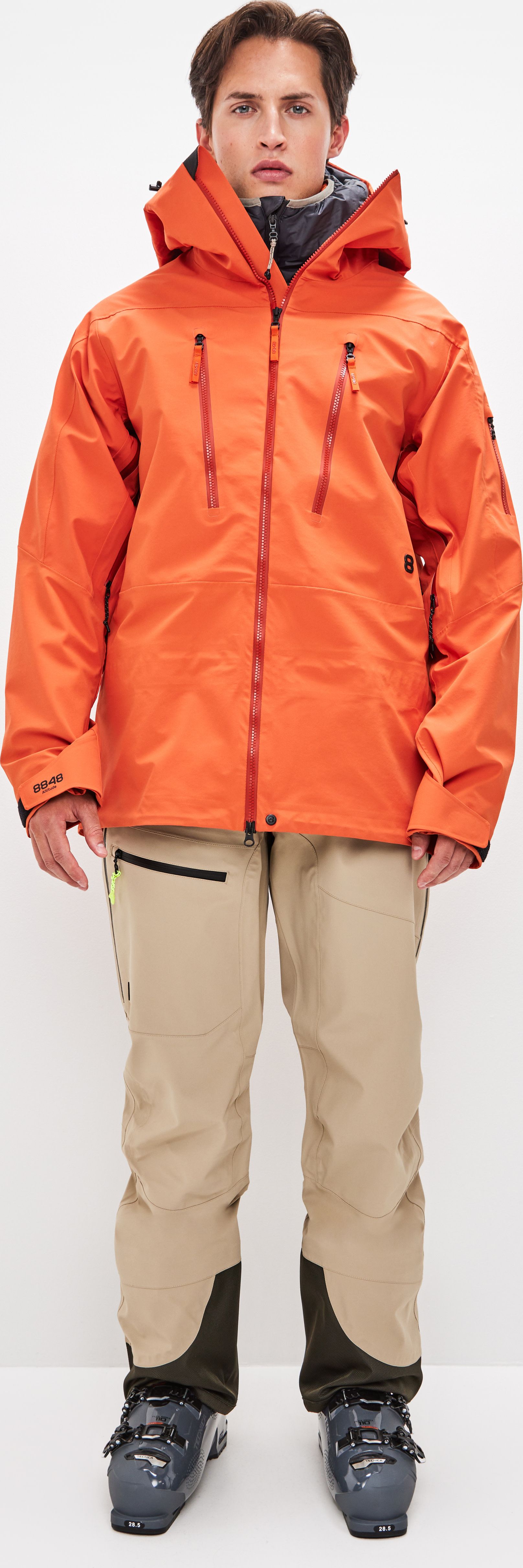 8848 Altitude Men's Gansu 4.0 Shell Jacket Orange Rust | Buy