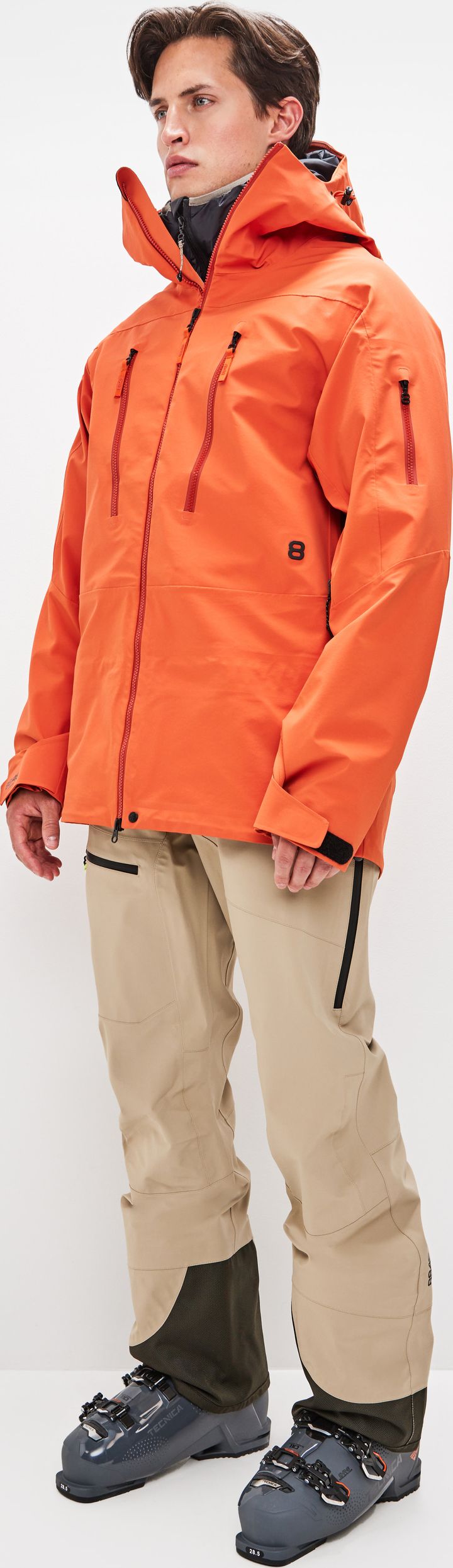 8848 Altitude Men's Gansu 4.0 Shell Jacket Orange Rust 8848 Altitude