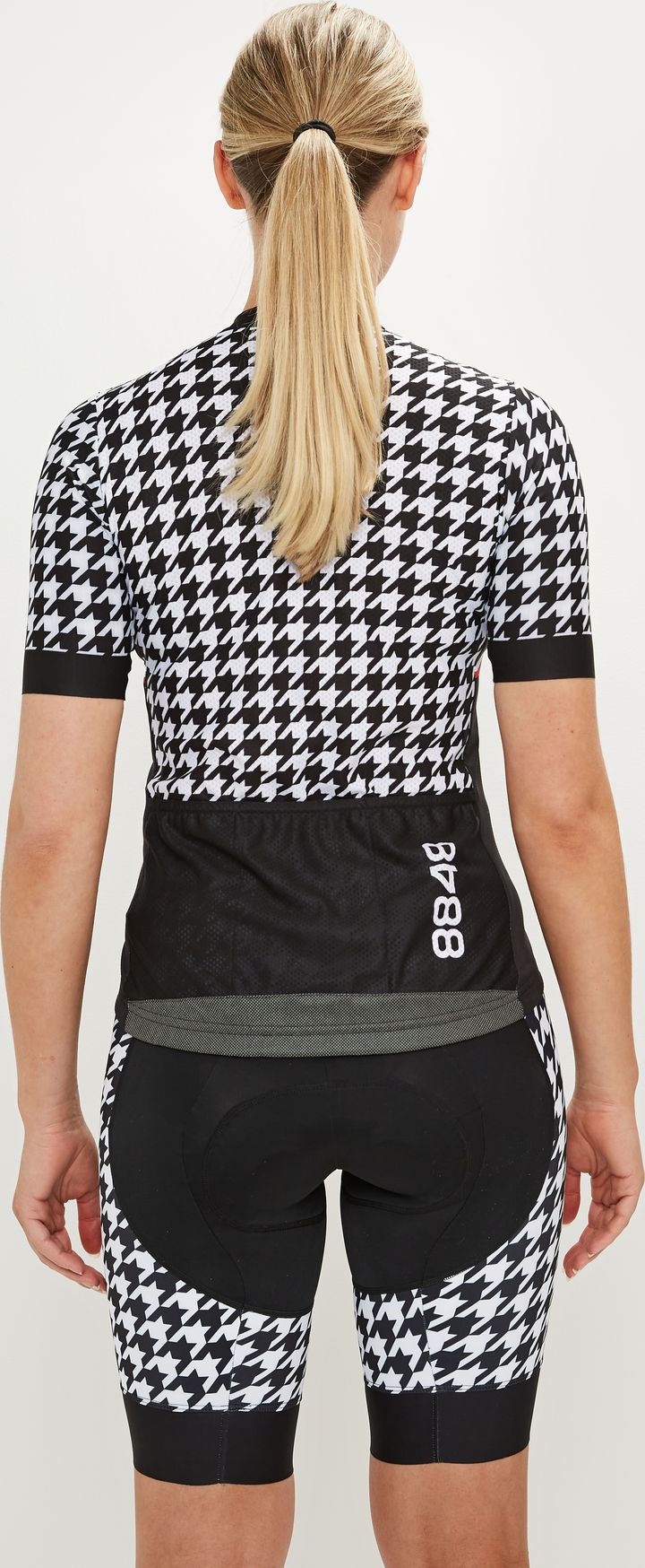 Women's Dogtooth Jersey Black 8848 Altitude