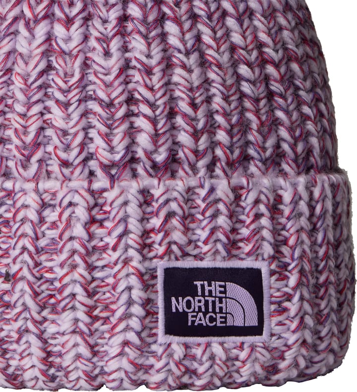 The North Face Cozy Chunky Cabin Beanie Lite Lilac/Peak Purple/Eternal Purple/TNF Red The North Face