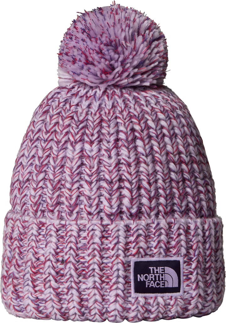 The North Face Cozy Chunky Cabin Beanie Lite Lilac/Peak Purple/Eternal Purple/TNF Red The North Face