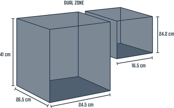 Outwell Arctic Chill 41 Dual Zone Black & Grey Outwell