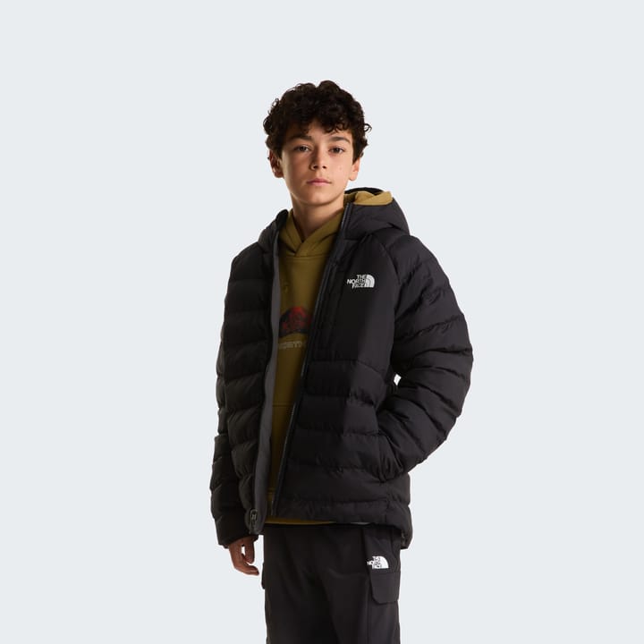 The North Face Boys' Reversible Perrito Hooded Jacket TNF Black/Smoked Pearl The North Face