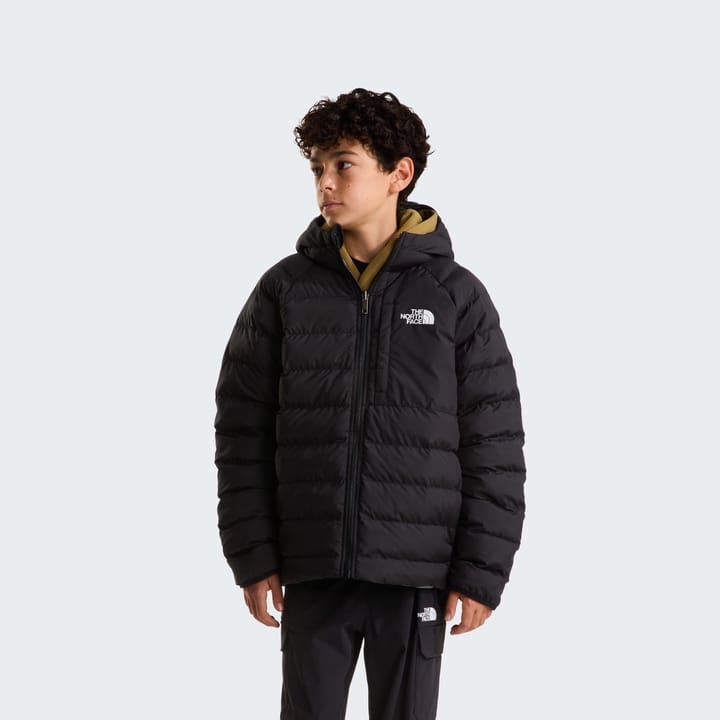 The North Face Boys' Reversible Perrito Hooded Jacket TNF Black/Smoked Pearl The North Face