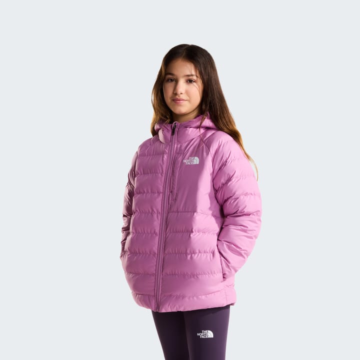 The North Face Girls' Reversible Perrito Hooded Jacket Hushed Lavender The North Face