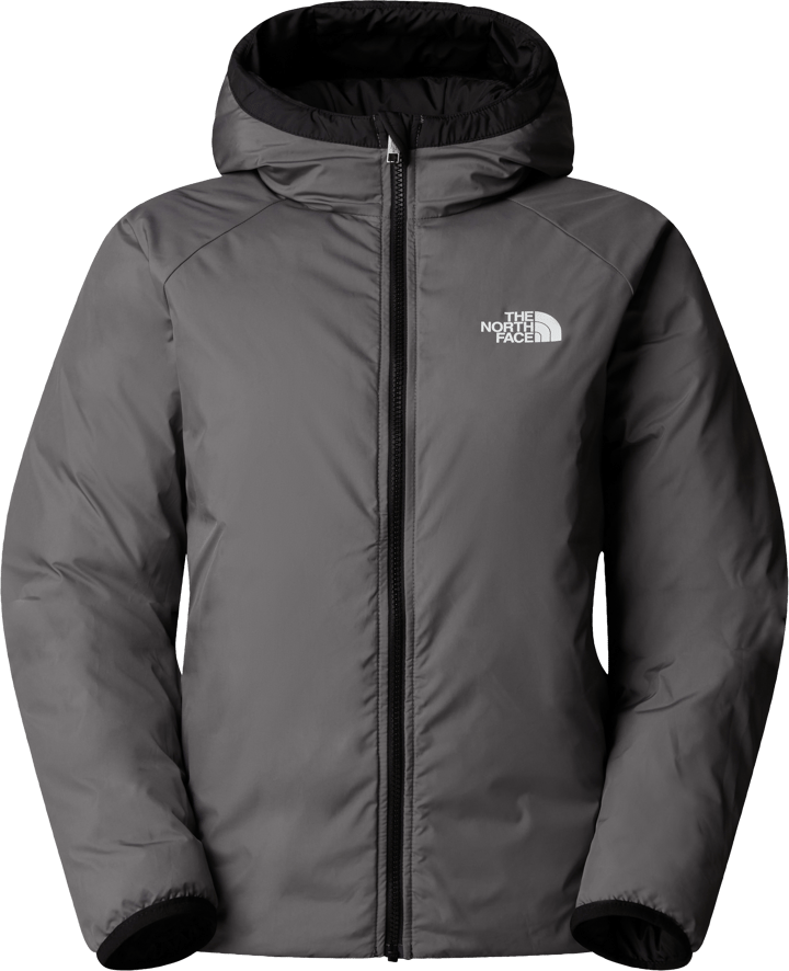 The North Face Girls' Reversible Perrito Hooded Jacket TNF Black/Smoked Pearl The North Face