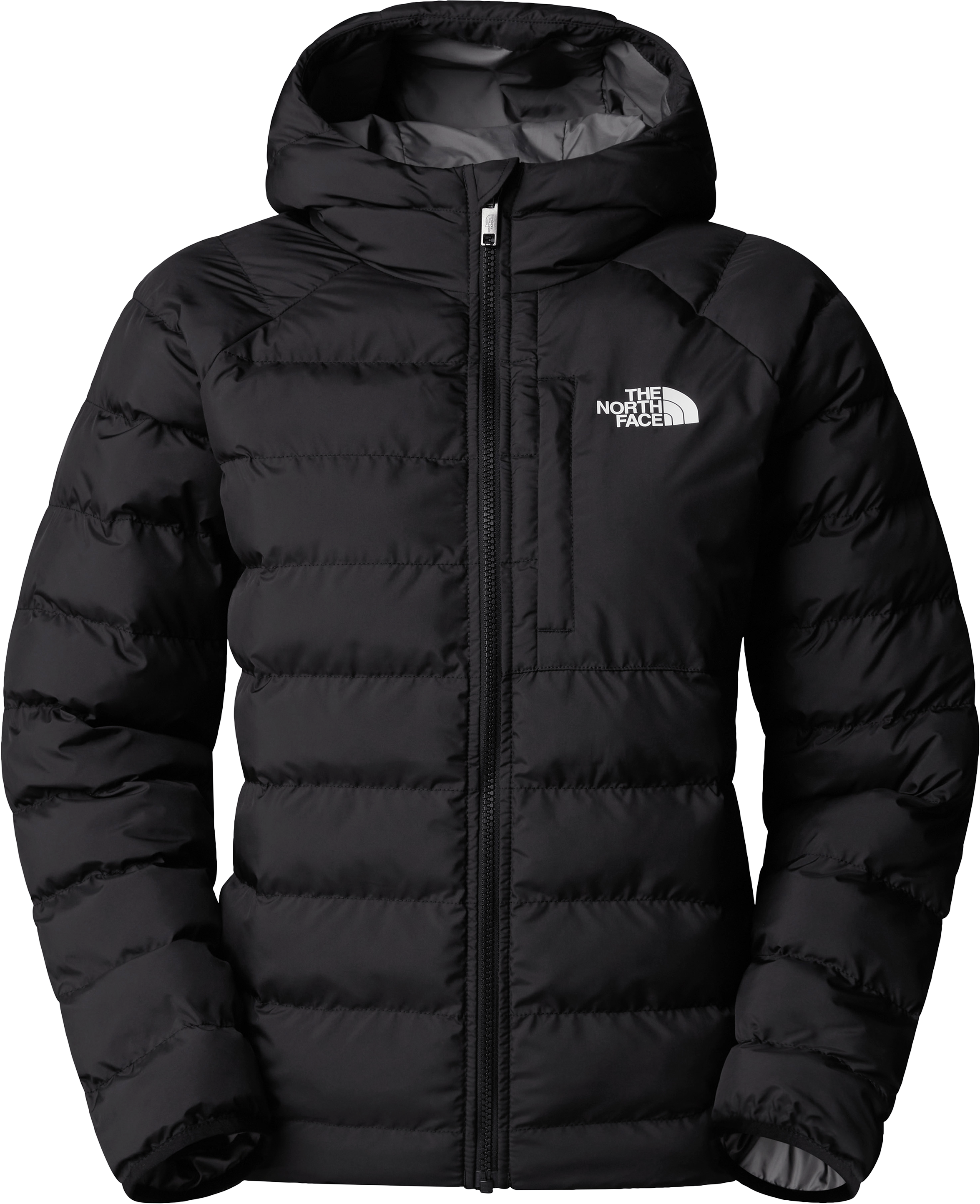 The North Face Girls' Reversible Perrito Hooded Jacket TNF Black/Smoked Pearl