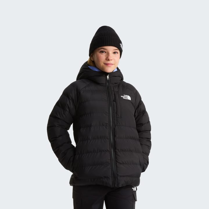 The North Face Girls' Reversible Perrito Hooded Jacket TNF Black/Smoked Pearl The North Face