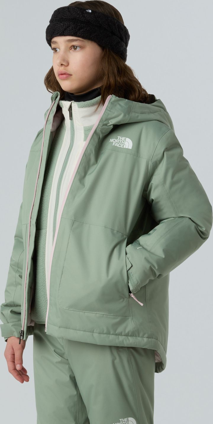 The North Face Girls' Freedom Insulated Jacket Slate Moss The North Face