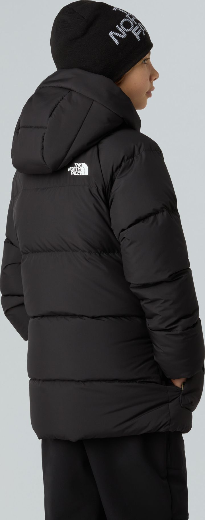 The North Face Teens' North Down Fleece-Lined Short Parka TNF Black The North Face