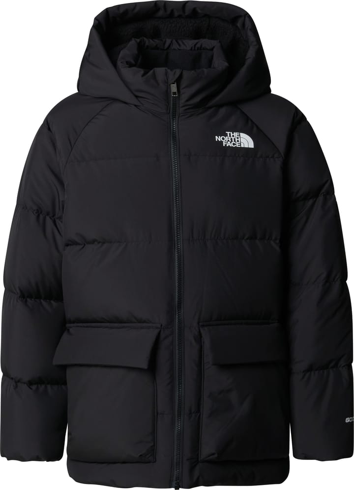 The North Face Teens' North Down Fleece-Lined Short Parka TNF Black The North Face