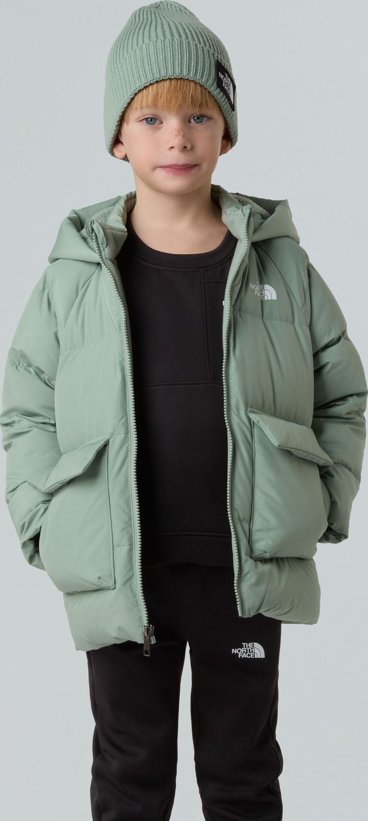 The North Face Kids' North Down Fleece-Lined Parka Slate Moss The North Face The North Face Kids' North Down Fleece-Lined Parka Slate Moss The North Face