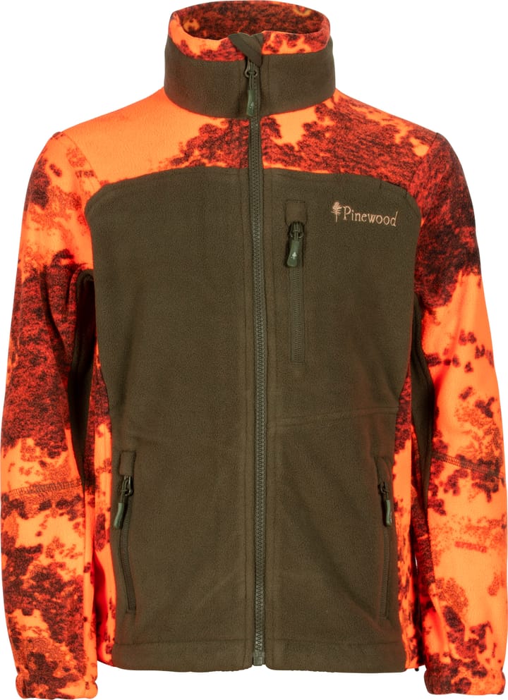 Pinewood Kids' Oviken Fleece AP Strata Blaze/H.Green Pinewood