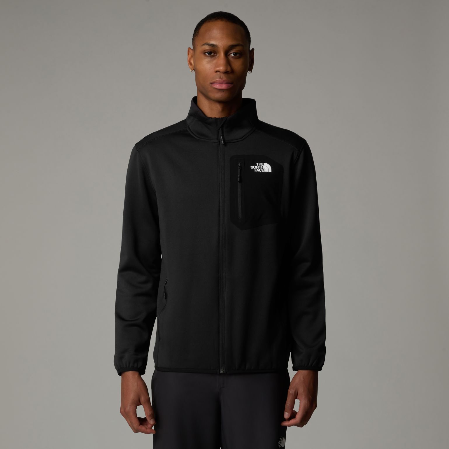 The North Face Men's Crest Full-Zip Fleece TNF Black