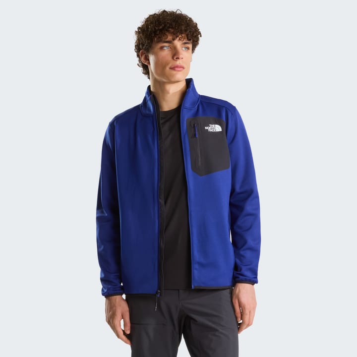 The North Face Men's Crest Full-Zip Fleece Bold Blue/TNF Black The North Face
