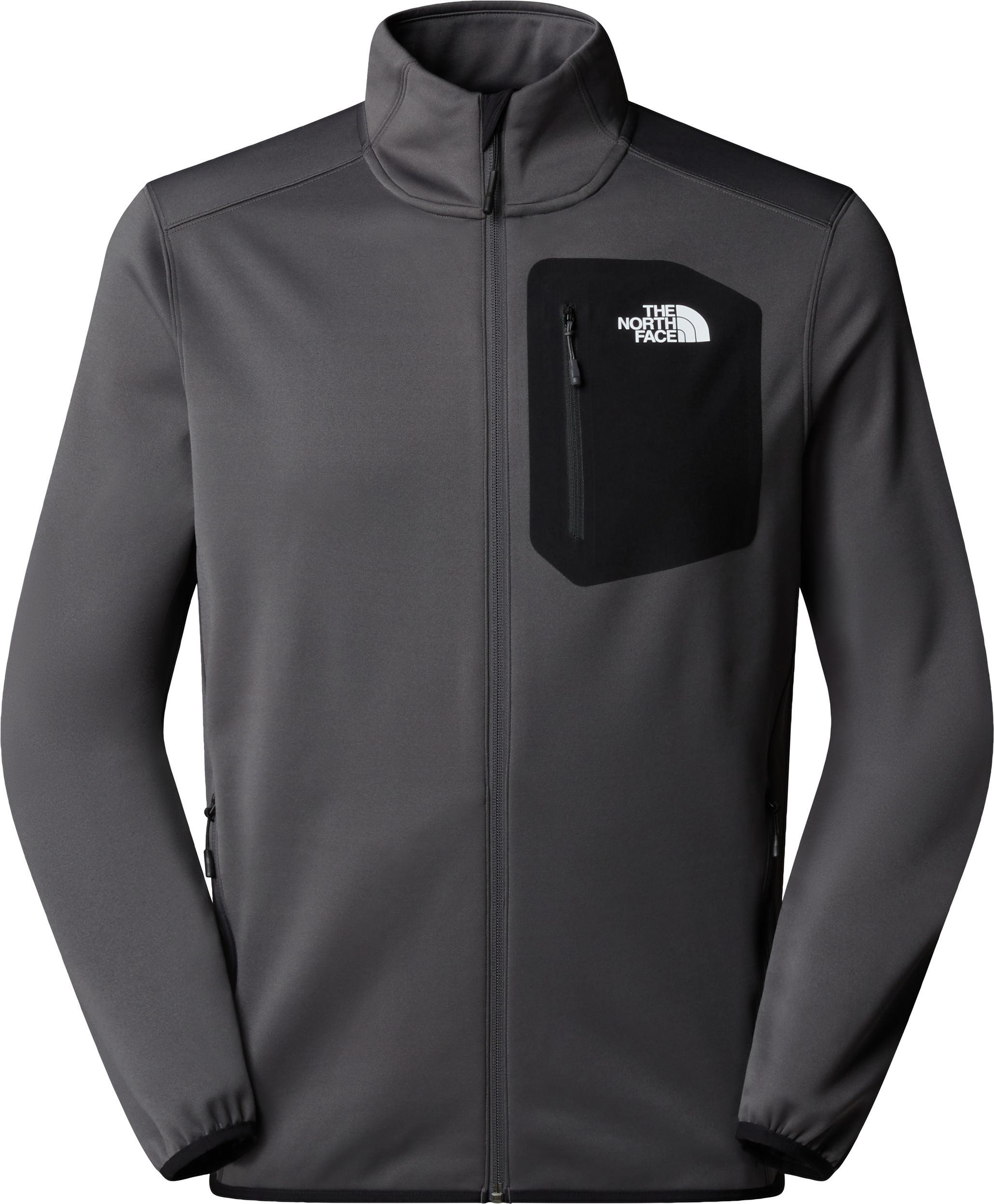 The North Face Men's Crest Full-Zip Fleece Anthracite Grey/TNF