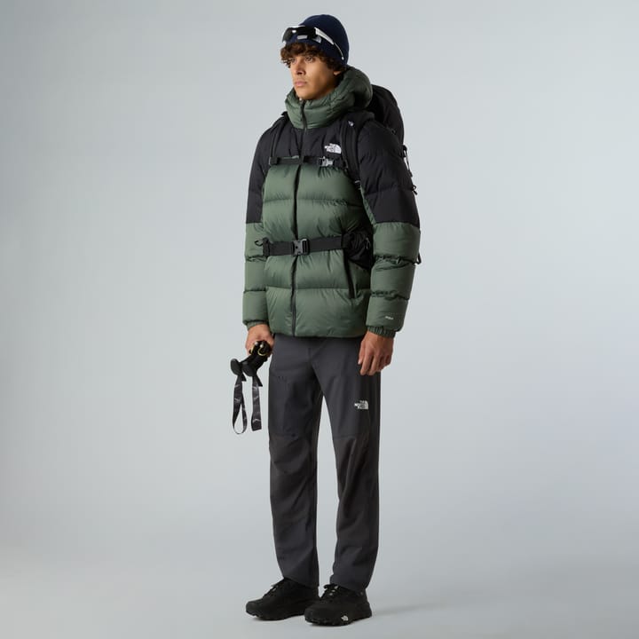 The North Face Men's Diablo Down 2.0 Hooded Jacket Bark Mist Black Heather/TNF Black The North Face