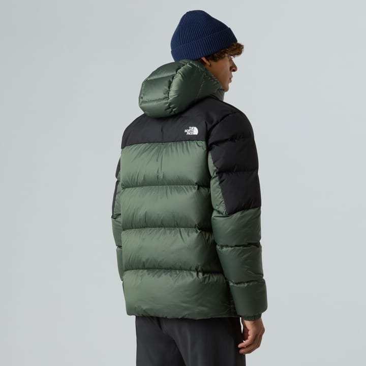 The North Face Men's Diablo Down 2.0 Hooded Jacket Bark Mist Black Heather/TNF Black The North Face