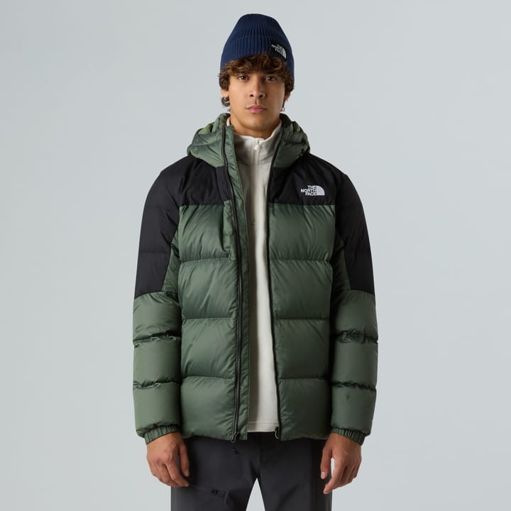 The North Face Men's Diablo Down 2.0 Hooded Jacket Bark Mist Black Heather/TNF Black The North Face