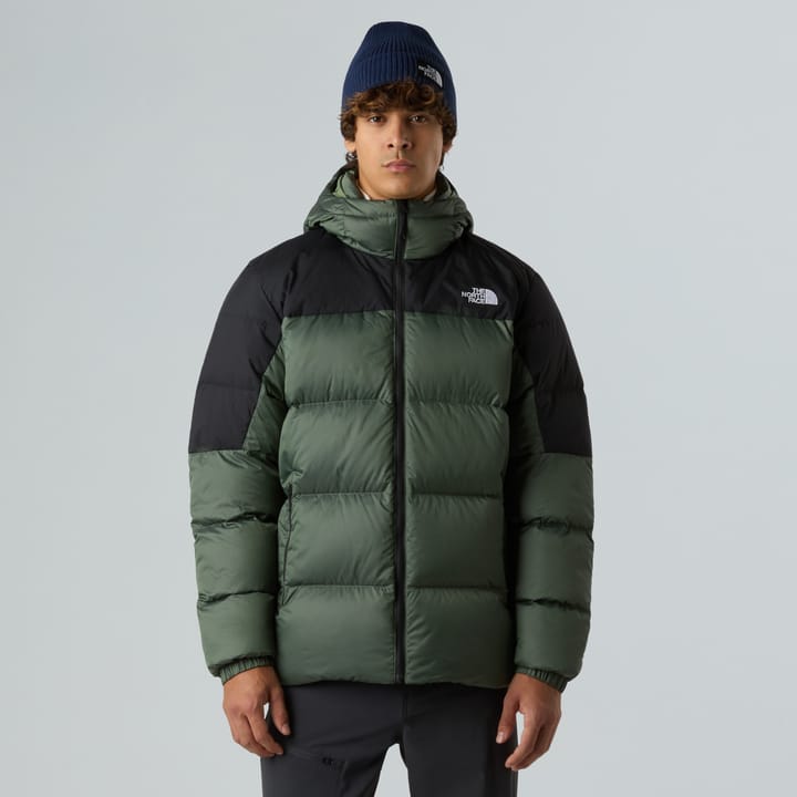 The North Face Men's Diablo Down 2.0 Hooded Jacket Bark Mist Black Heather/TNF Black The North Face