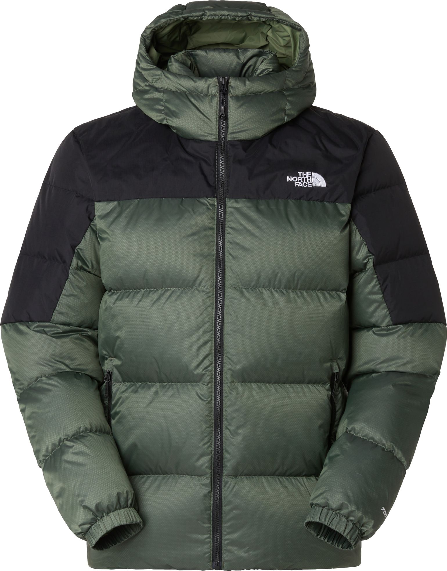The North Face Men's Diablo Down 2.0 Hooded Jacket Bark Mist Black Heather/TNF Black