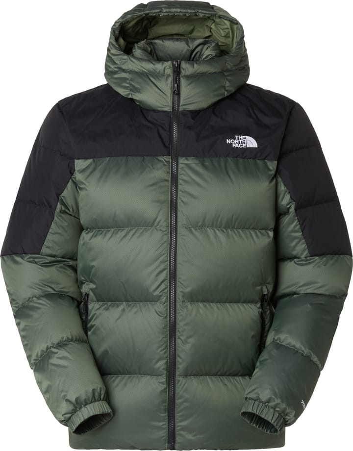 The North Face Men's Diablo Down 2.0 Hooded Jacket Bark Mist Black Heather/TNF Black The North Face