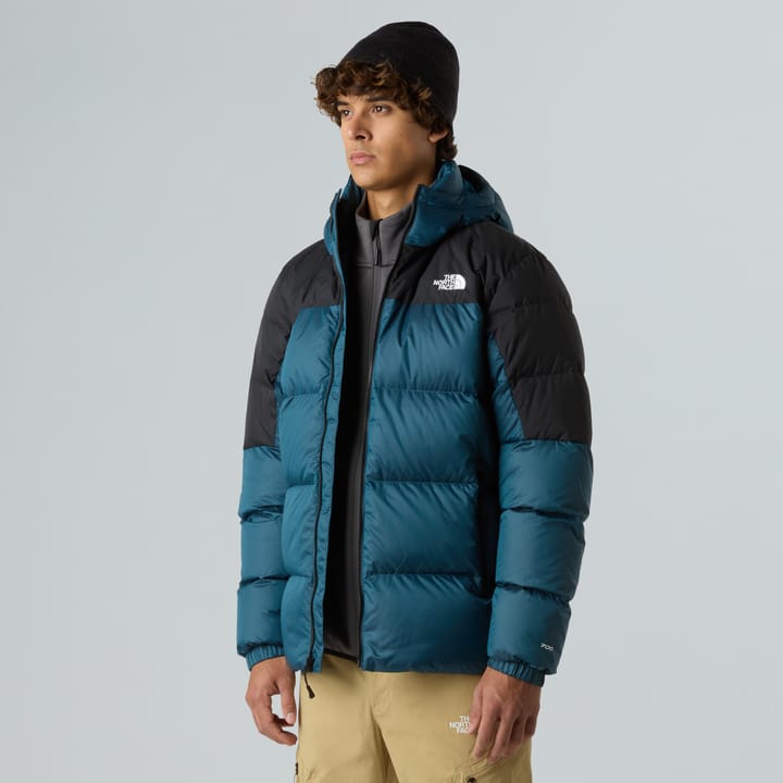 The North Face Men's Diablo Down 2.0 Hooded Jacket Dusk Blue Black Heather/TNF Black The North Face The North Face Men's Diablo Down 2.0 Hooded Jacket Dusk Blue Black Heather/TNF Black The North Face