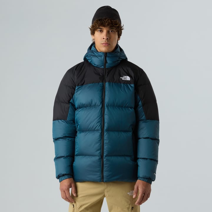 The North Face Men's Diablo Down 2.0 Hooded Jacket Dusk Blue Black Heather/TNF Black The North Face