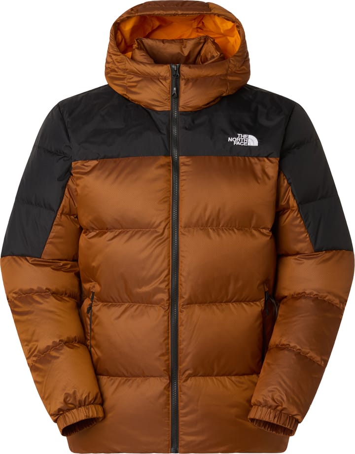 The North Face Men's Diablo Down 2.0 Hooded Jacket Mushroom Ember Black Heather/TNF Black The North Face