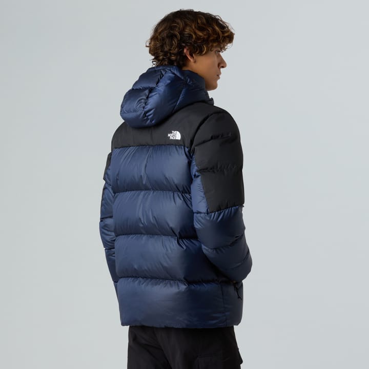 The North Face Men's Diablo Down Hoodie Estate Blue Black Heather/tnf Black/recycled Down The North Face
