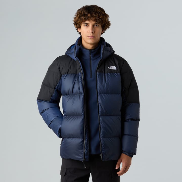 The North Face Men's Diablo Down Hoodie Estate Blue Black Heather/tnf Black/recycled Down The North Face