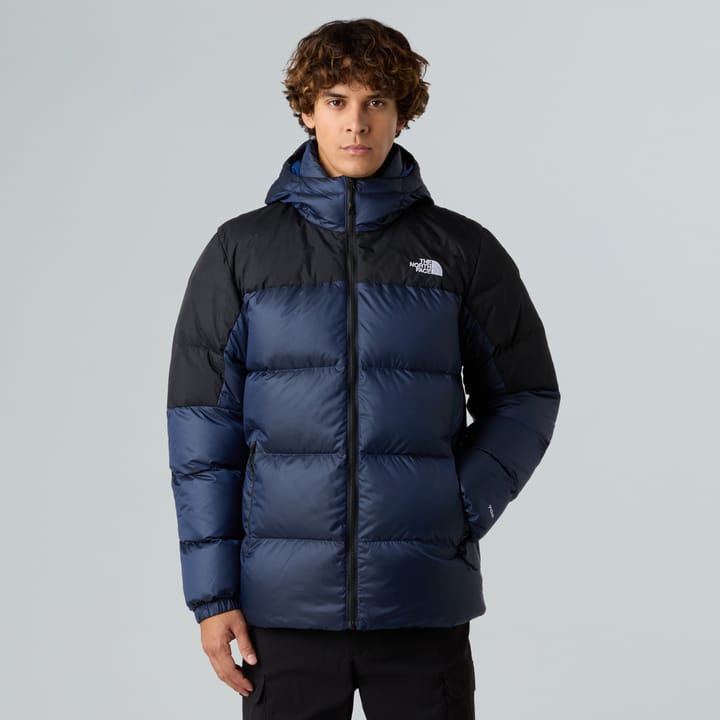 The North Face Men's Diablo Down Hoodie Estate Blue Black Heather/tnf Black/recycled Down The North Face